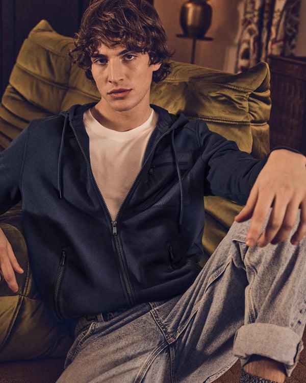 Jott Veste Zippée En Coton Marine Hector