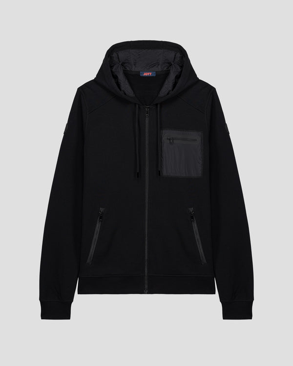 Jott Veste Zippée En Coton Noir Hector