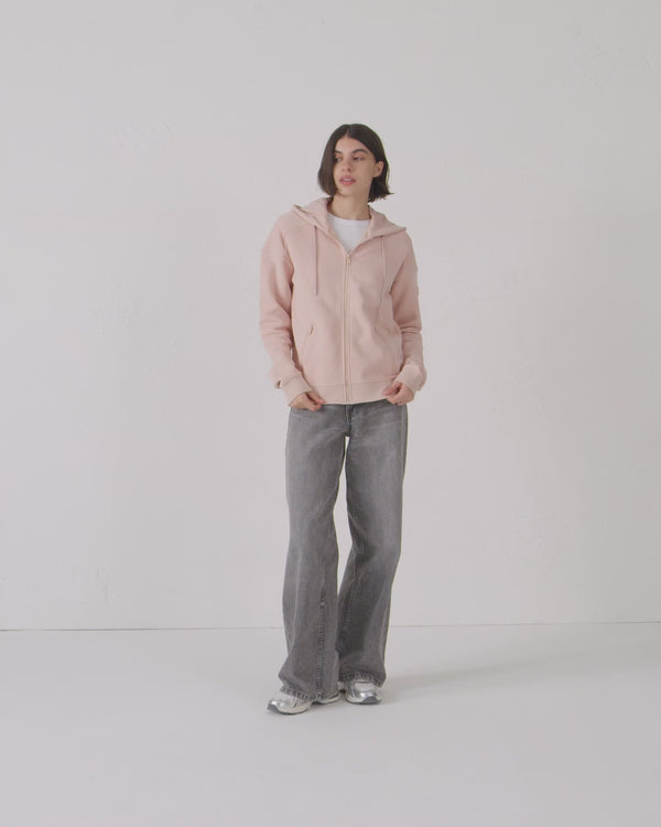 jott Veste zippée en molleton Pêche clair Leda