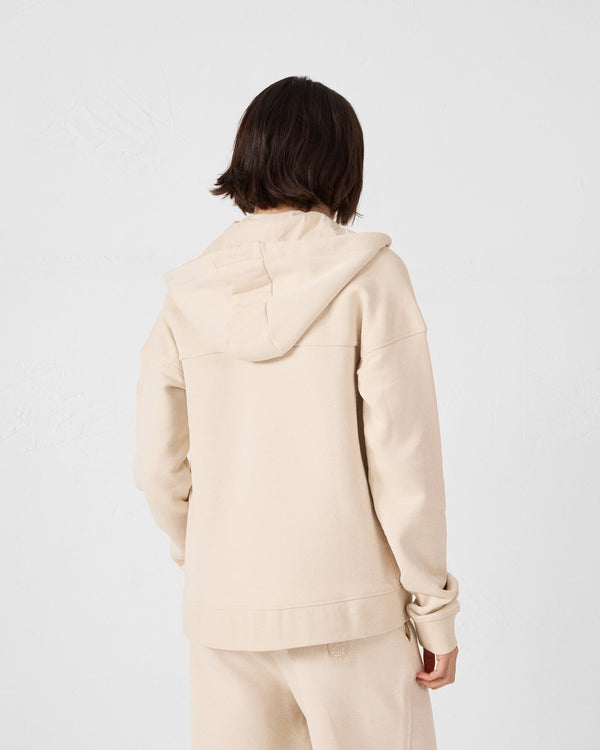 Jott Veste Zippée En Molleton Sable Leda