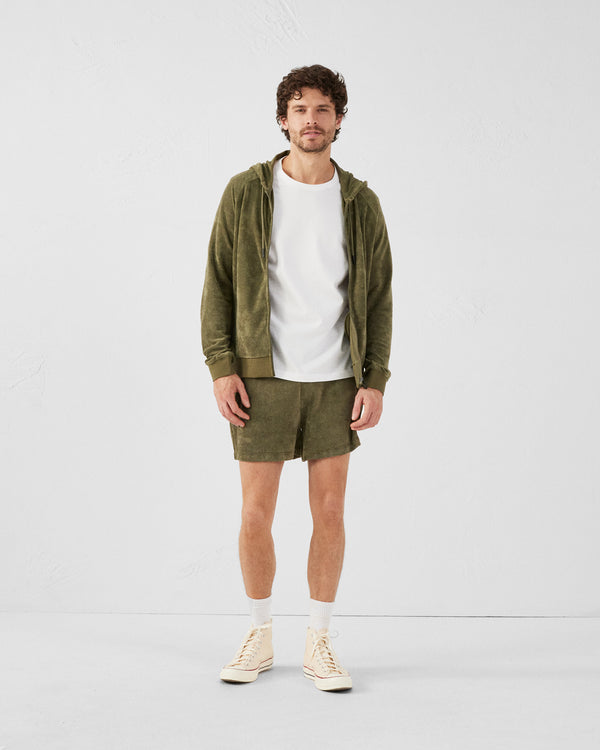 jott Veste zippée éponge à capuche Army Mojave