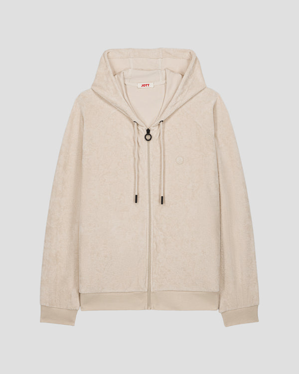 Jott Veste Zippée éponge à Capuche Sable Mojave