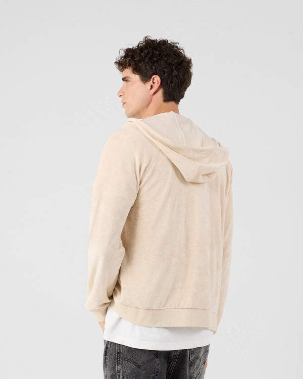 Jott Veste Zippée éponge à Capuche Sable Mojave