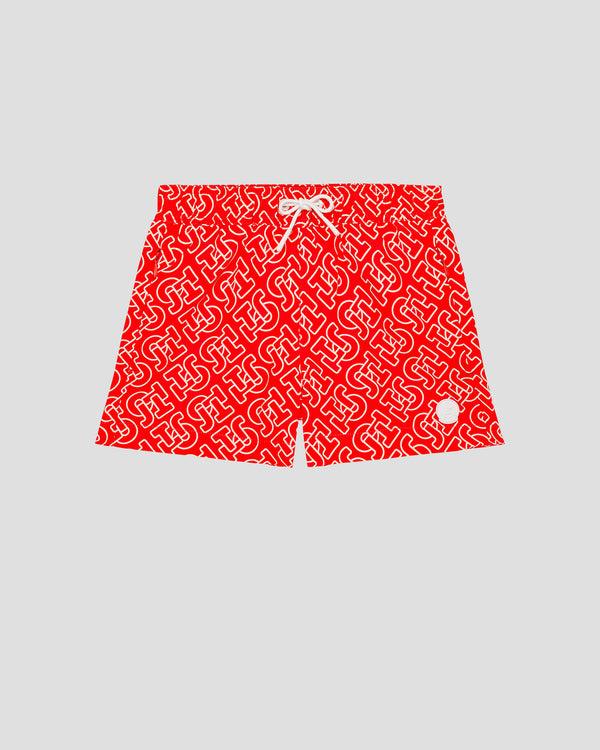 Jott Maillot De Bain Mono Rouge Feu Mimosa Monogram