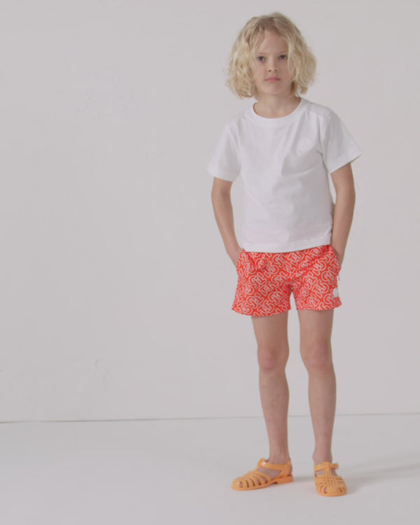 jott Maillot de bain Mono rouge feu Mimosa Monogram