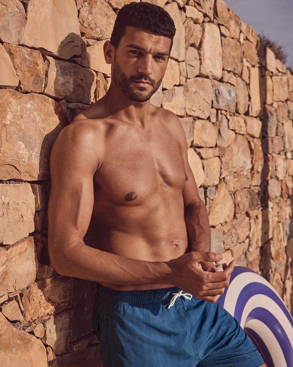 Jott Maillot De Bain Stripe Marine/Bleu Jeans Niolon Stripe