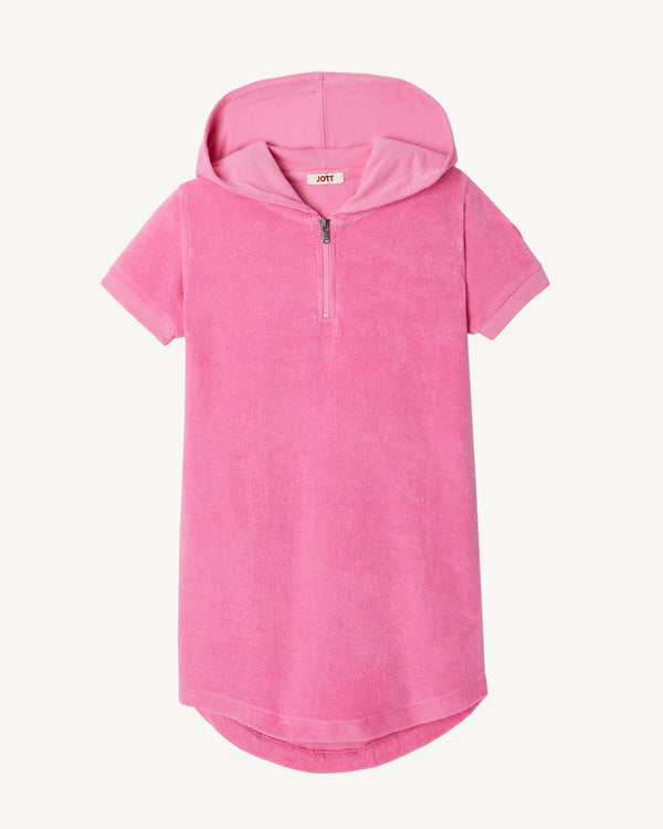 jott Robe éponge à capuche Rose intense enfant Mini