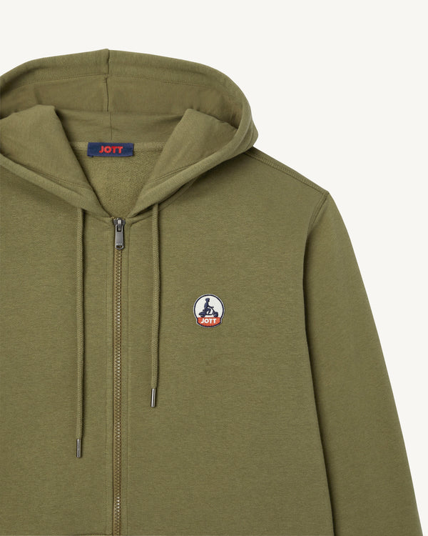 Jott Sweat à Capuche Homme En Coton Biologique Army Mexico