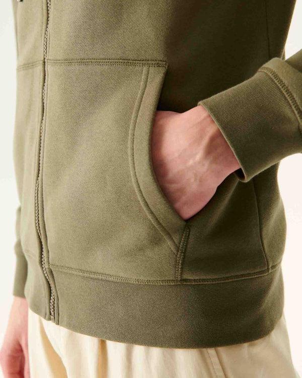 Jott Sweat à Capuche Homme En Coton Biologique Army Mexico