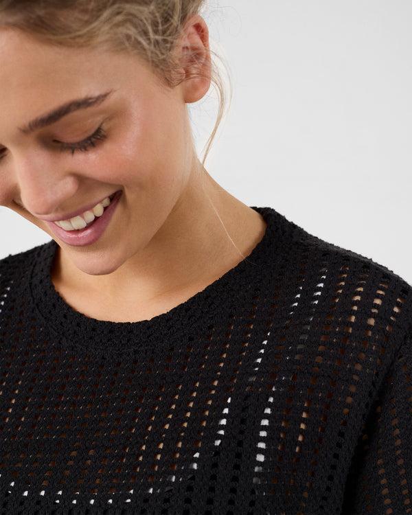 Jott T-shirt Col Rond En Maille De Coton Noir Giada