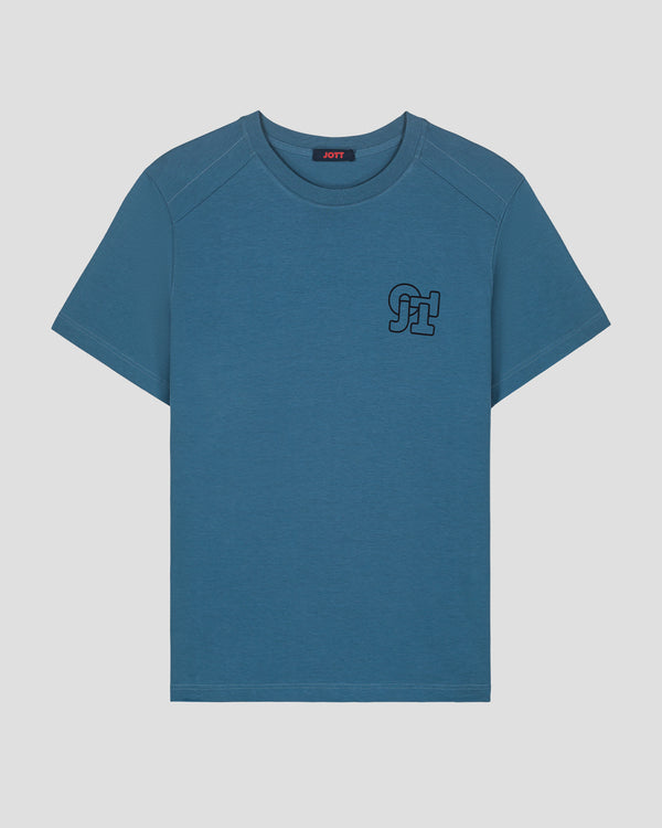 Jott T-shirt Col Rond Homme En Coton Bleu Jeans Pedro Mono