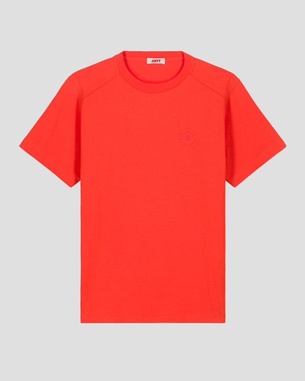 Jott T-shirt Col Rond Homme En Coton Rouge Feu Pedro
