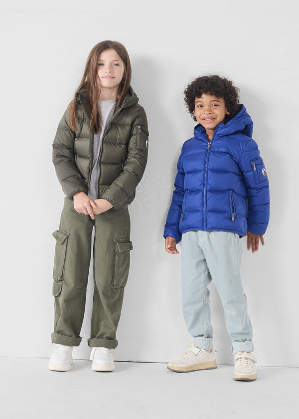 jott Veste enfant Grand Froid esprit puffer Bleu cobalt Kazan