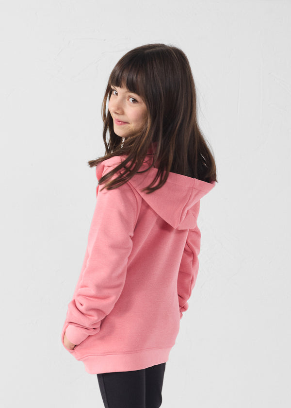 Jott Veste Enfant Zippée à Capuche Fuchsia Vibrant Arie