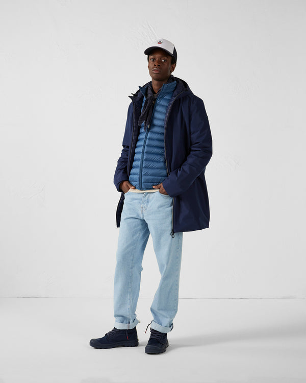 jott Veste longue ultralégère à capuche Marine Boris