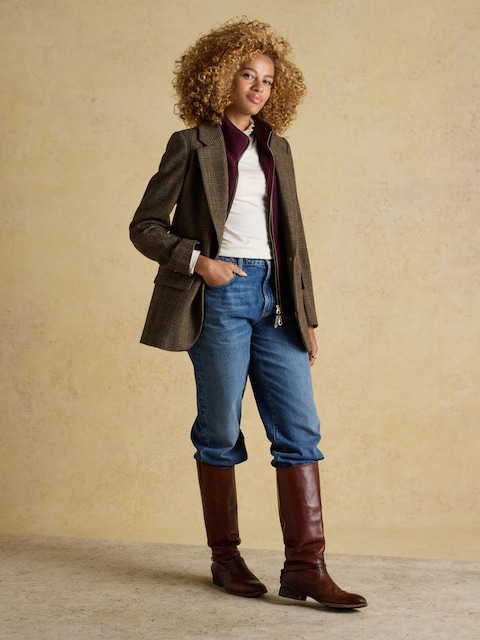 joules Amy Black/Cream Long Sleeve High Neck Jersey Top - Two Pack