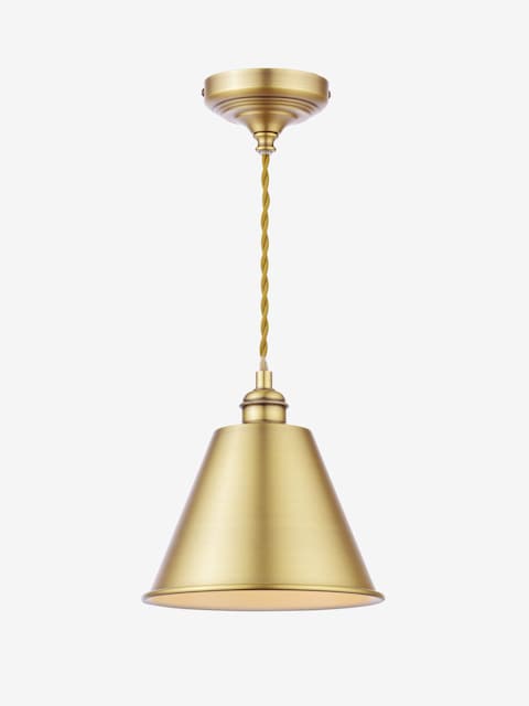 joules Antique Brass Wollaton Pendant Ceiling Light