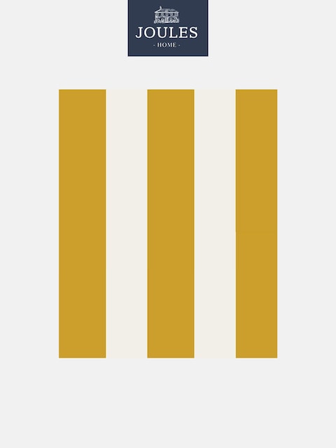 Joules Antique Gold Harborough Stripe 10M Wallpaper