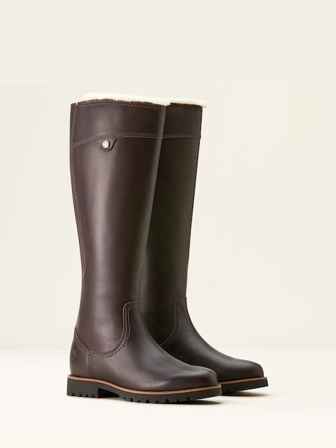 Joules Ariat Brown Ariat Arlington Sherpa Long Waterproof Brown Boots