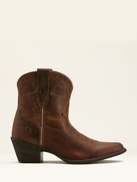 Joules Ariat Brown Ariat Maggie Leather J Toe Western Boots