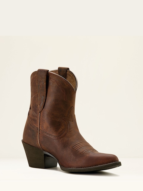 Joules Ariat Brown Ariat Maggie Leather J Toe Western Boots