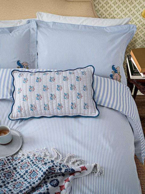 Joules Blue Earlsford Foulard Duvet Cover And Pillowcase Set