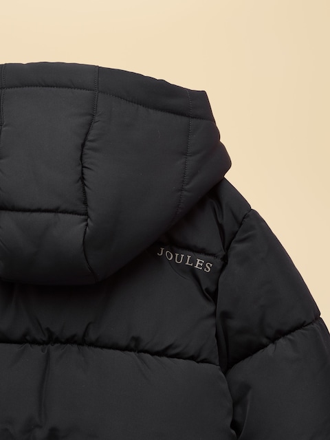 joules Boys' Adventurer Navy Mid Weight Showerproof Padded Coat