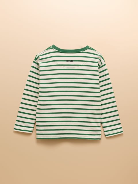 Joules Boys' Jack Green/White Applique Long Sleeve Top