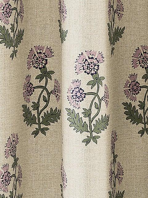 joules Chamomile Set of 2 Cream Blackout Eyelet Curtains