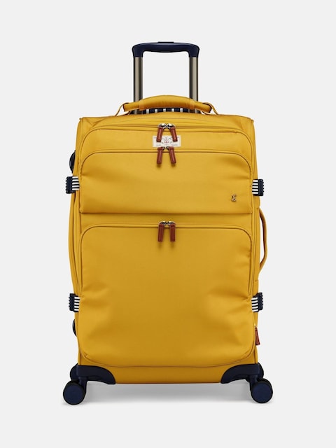 Joules Coast Antique Gold Medium 4 Wheel Soft Suitcase