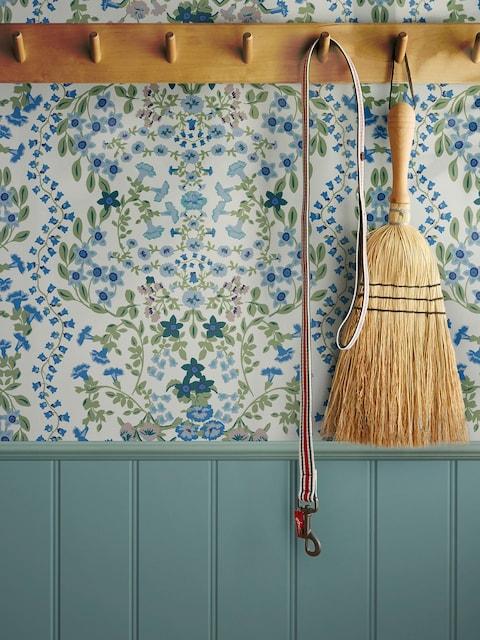 Joules Cream Symmetrical Trellis Ditsy 10M Wallpaper