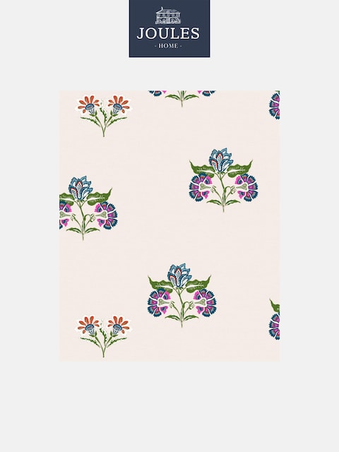 Joules Dawn Grey Indienne Block Print 10M Wallpaper
