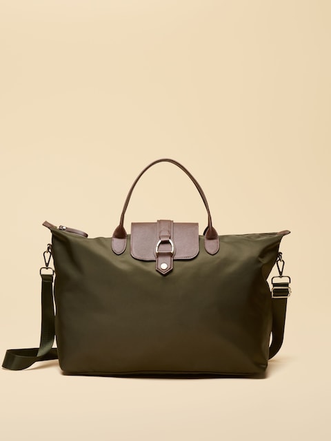 Joules Edie Khaki Green Weekend Bag With Shoulder Strap