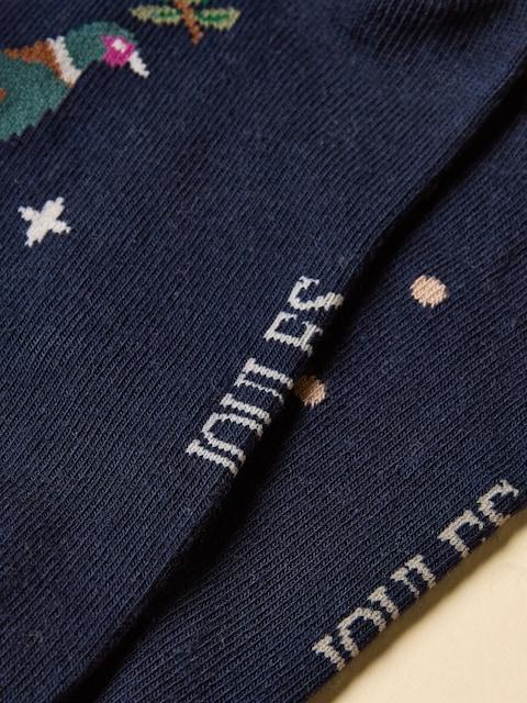 joules Everyday Multi Navy 2 Pack Cotton Blend Socks