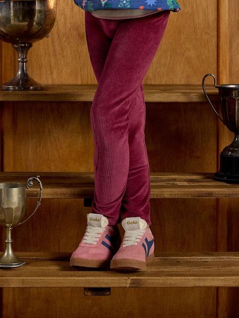 Joules Girls' Giddy Up Berry Red Stretch Cord Legging