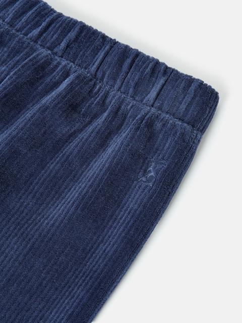 joules Girls' Giddy Up Navy Blue Stretch Cord Legging