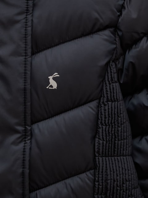 joules Girls' Pembury Navy Blue Showerproof Padded Coat