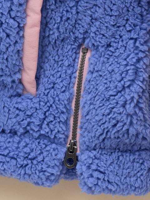 joules Girls' Tilly Blue Colourblock Quarter Zip Fleece