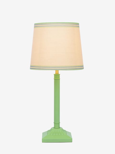 joules Green Buscot Square Base Table Lamp with Shade