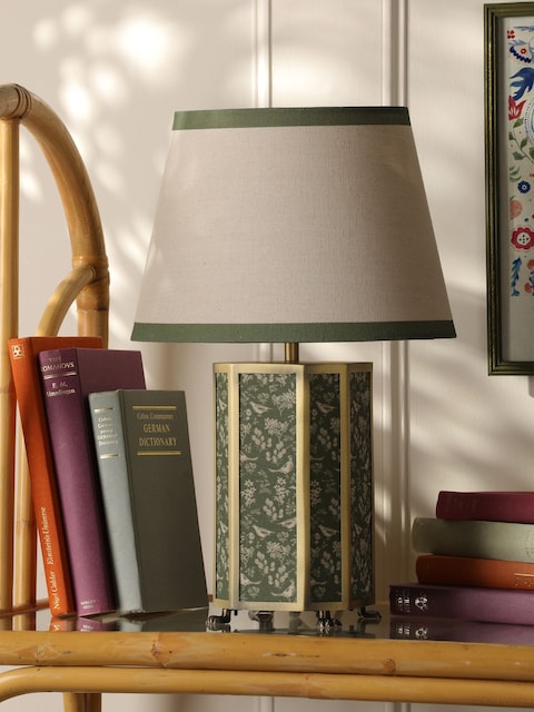 Joules Green Helmingham Antique Brass Claw Foot Table Lamp