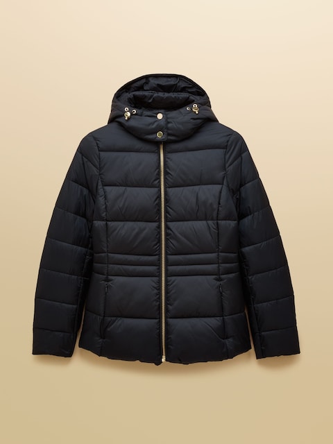 joules Hadlow Navy Showerproof Padded Coat with Hood