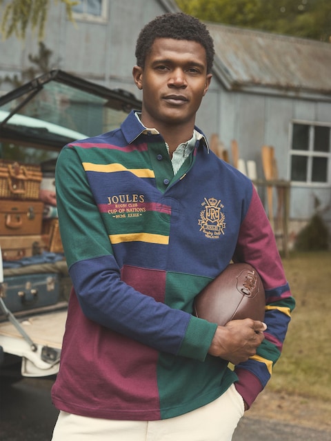 Joules Harlequin Rugby Club Multi Long Sleeve Shirt