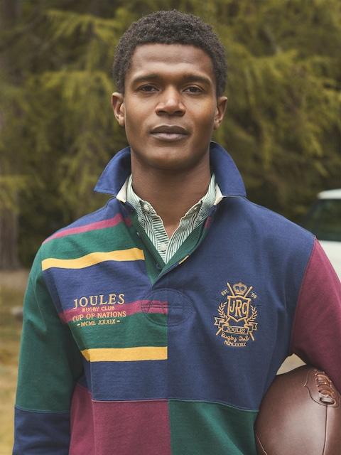 Joules Harlequin Rugby Club Multi Long Sleeve Shirt