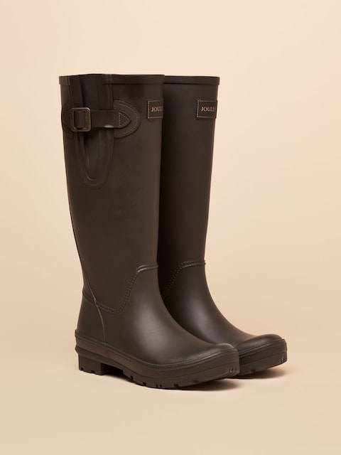 Joules Houghton Chocolate Brown Adjustable Tall Wellies