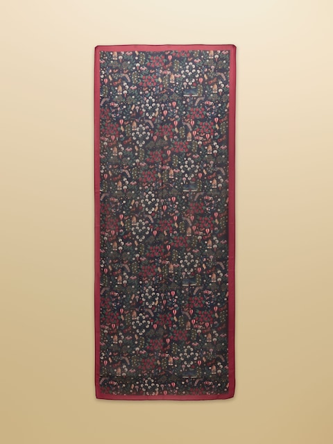 Joules Abberton Navy Lightweight Printed Scarf