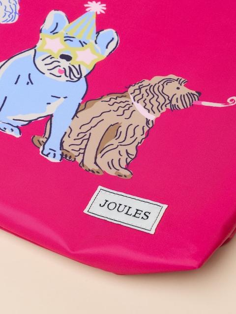 joules Adventurer Pink Dog Drawstring Bag