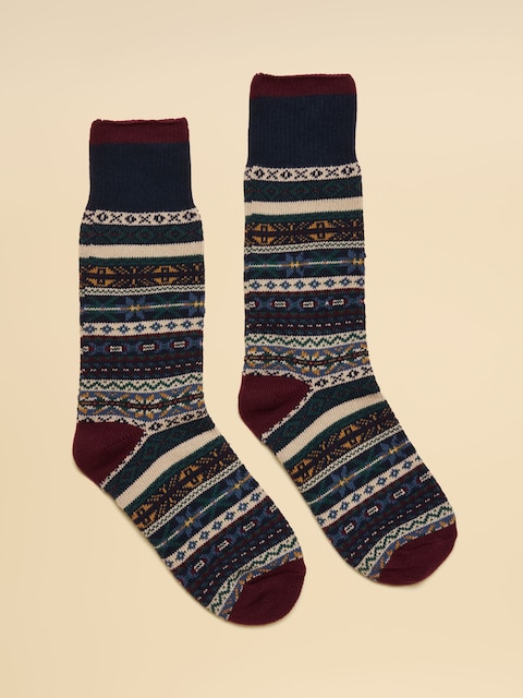 Joules Alby Multi Fair Isle Socks