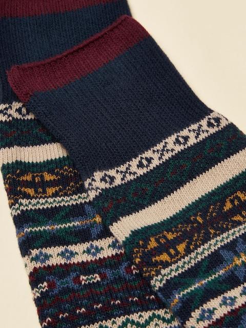 Joules Alby Multi Fair Isle Socks