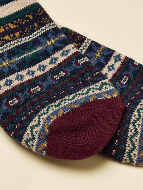 joules Alby Multi Fair Isle Socks