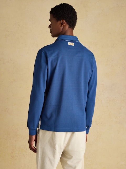 Joules Alpine Blue Classic Fit Cotton Polo Shirt